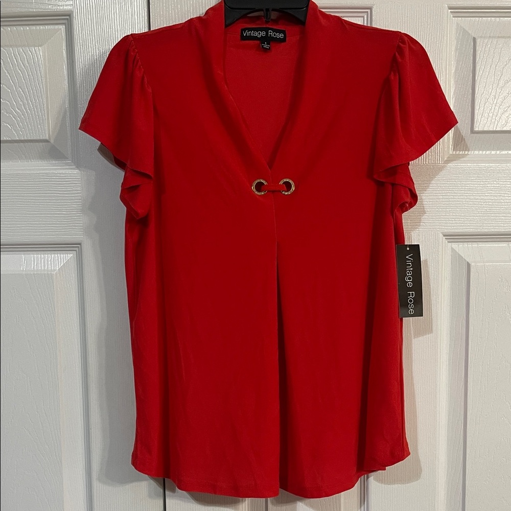 Red Women's Blouse